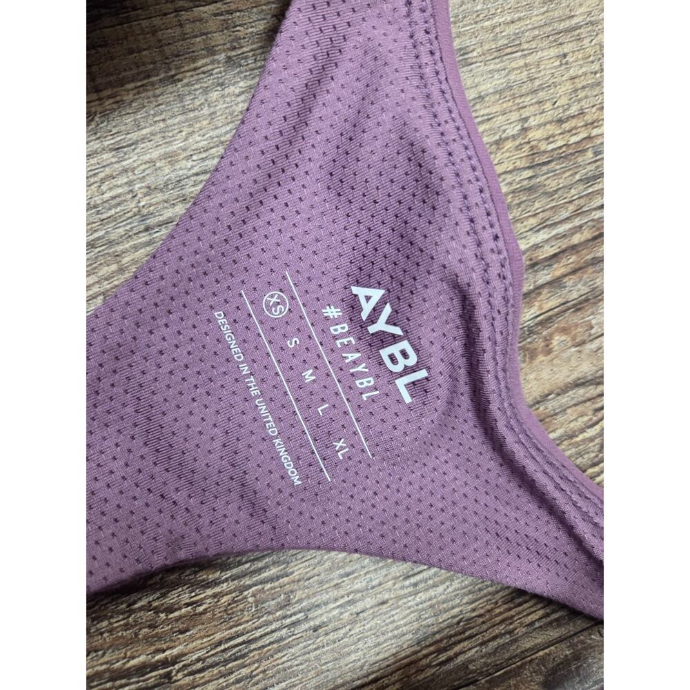 AYBL Purple Padded Racerback Stretch Sports Bra Size XS - Picture 2 of 4